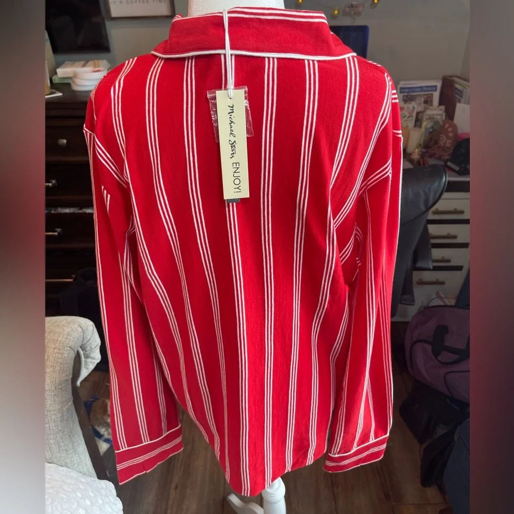 Michael Stars Revolve Classic Pajama Top Medium, NWT - Picture 7 of 9